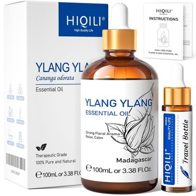 HIQILI Ylang-Ylang Essential Oil, Long-Lasting Scent for Diffuser, Perfumes, ...