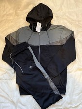 Lacoste Men's Tracksuit UK Size large  Full Tracksuit Zip Up black and khaki