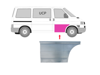 Reparaturblech TüR Vorne Rechts VW T4 Bus Transporter PO9172