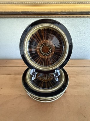 Set of 4 VTG Arabia Finland MCM Kosmos Gunvor Olin-Grönqvist 6 1/4  Bread Plates