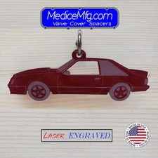Ford Mustang Fox Body Laser Engraved Hanging Car Ornament