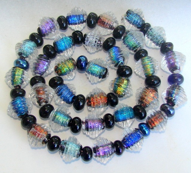 Sistersbeads Handmade Glass Beads- Rainbow