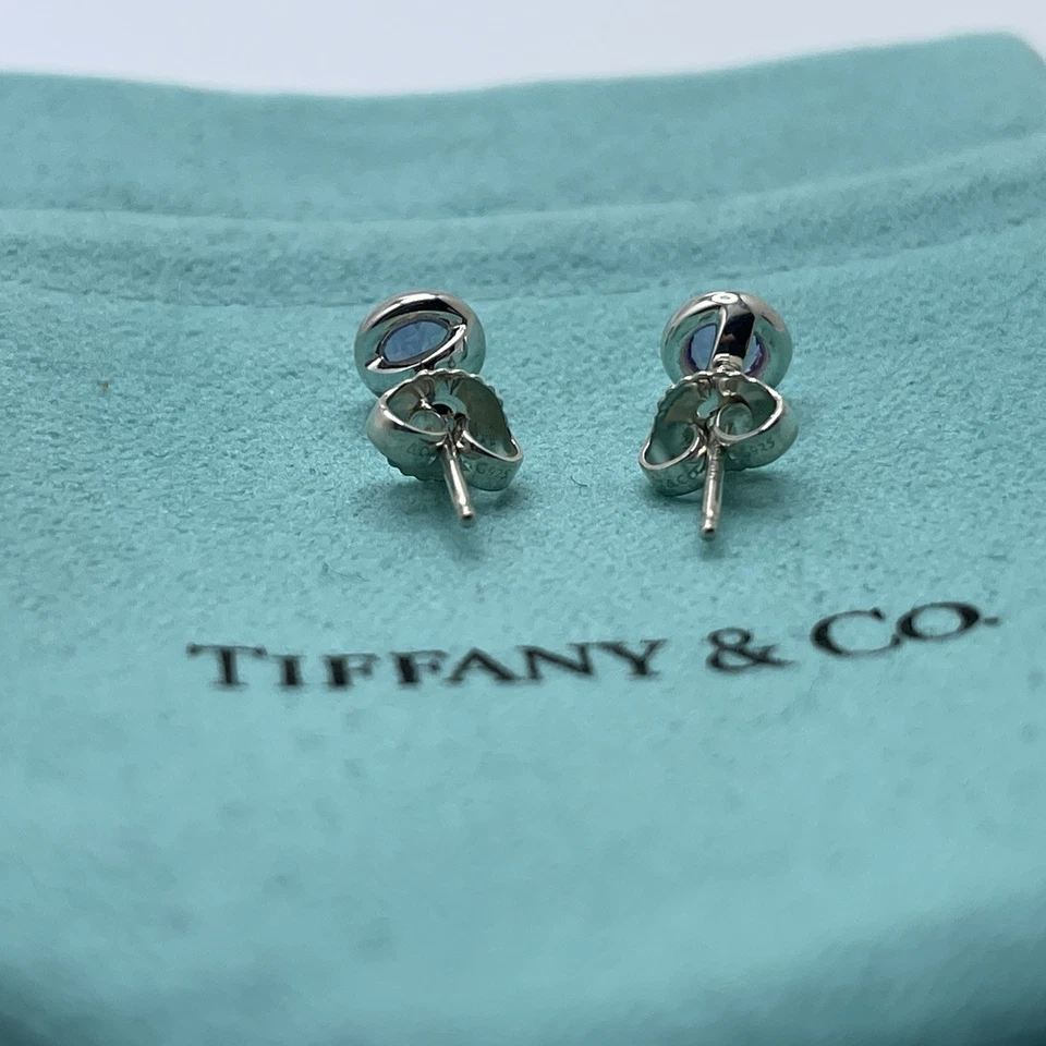 Pendientes Tiffany & Co. de plata de ley 925 amatista de Elsa Peretti por yarda Foto 4 de 4