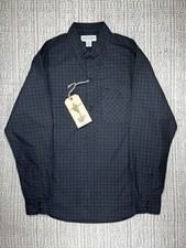 SASSAFRAS Green Thumb Shirt, MEN’S EXTRA LARGE, Tartan Check, Black Cotton JAPAN