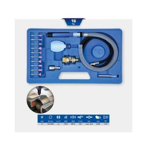 Druckluft-Stiftschleifer-Satz, 16-tlg BRILLIANT TOOLS BT160710