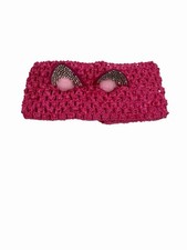 NEW baby girls head band hair accessory NEWBORN 0-3 months PINK CAT EARS