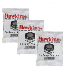 Hawkins B1010 3 Piece Pressure Cooker Safety Valve - Small, silver 