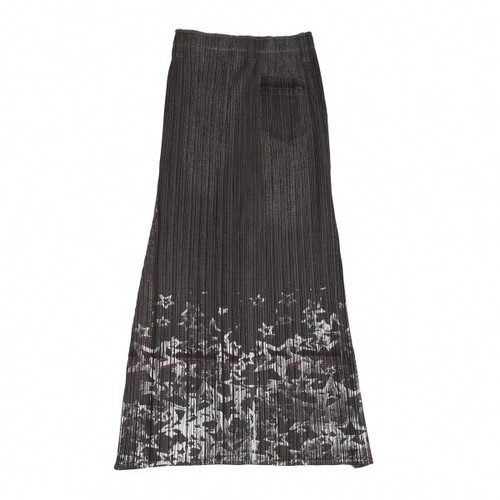 PLEATS PLEASE Star Painted Denim Print Skirt Size 1(K-123566) - Picture 9 of 12