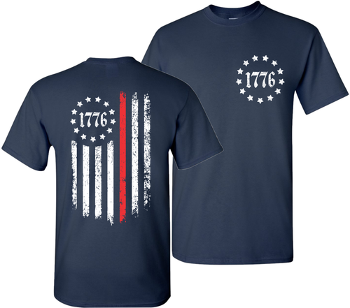 1776 Flag Betsy Ross Don't Tread On Me DTOM Patriotic Short Sleeve T-Shirt Tee - Picture 10 of 15