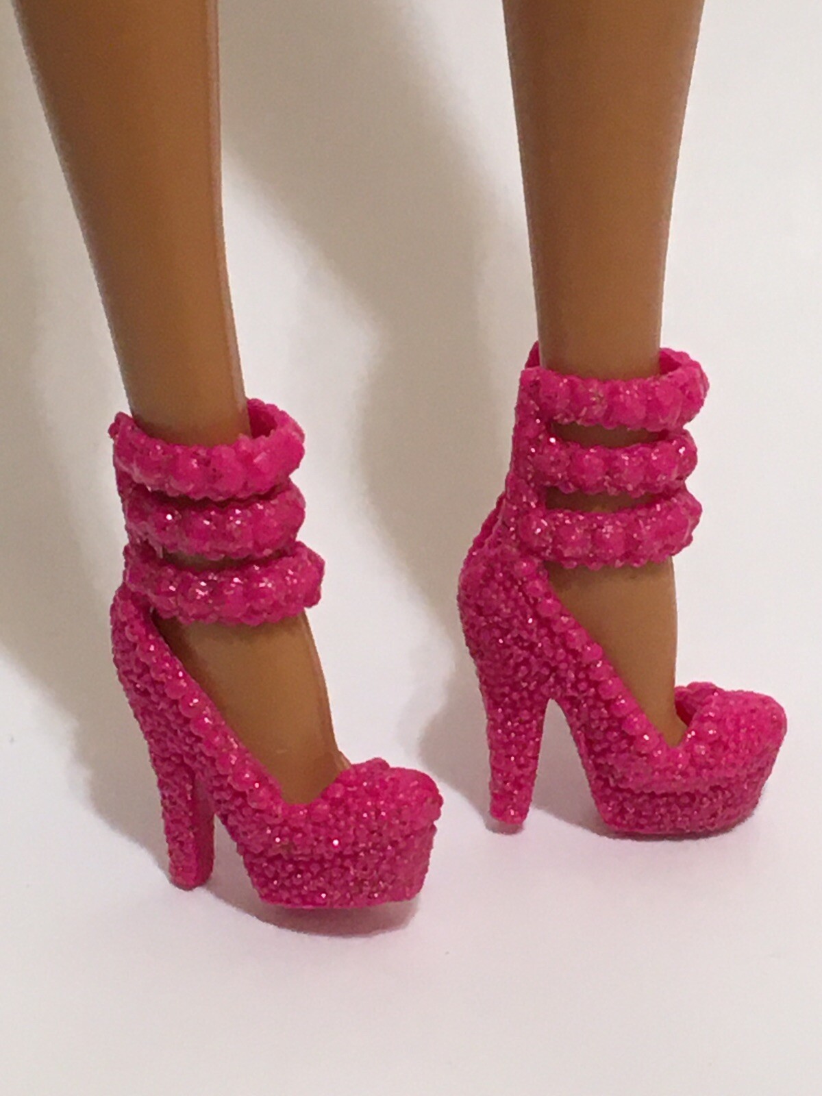 Barbie Pink Platform High Heel Shoes Mattel Doll Accessories | eBay