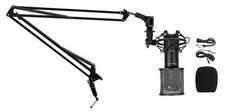 Rockville RCM01 PC Podcast Podcasting Recording Microphone Shock Mount Boom Arm