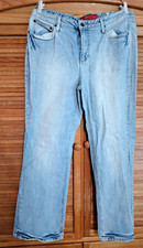 Faded Glory Premium Collection Jeans Womens Size 16 Faded Light Blue Denim Pants