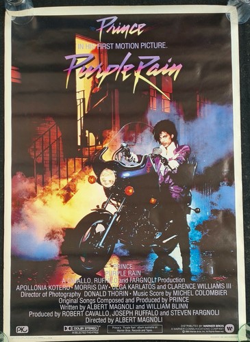 PRINCE Purple Rain Vintage 1984 Italian promo cinema poster concert RaRe!!!