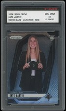 Kate Martin 2024 Panini Prizm Variation 1st Graded 10 Aces WNBA Rookie Card #148