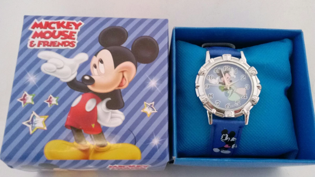 NEW Mickey Mouse Kids Watch Wristwatch Stainless Steel Back. Made in China