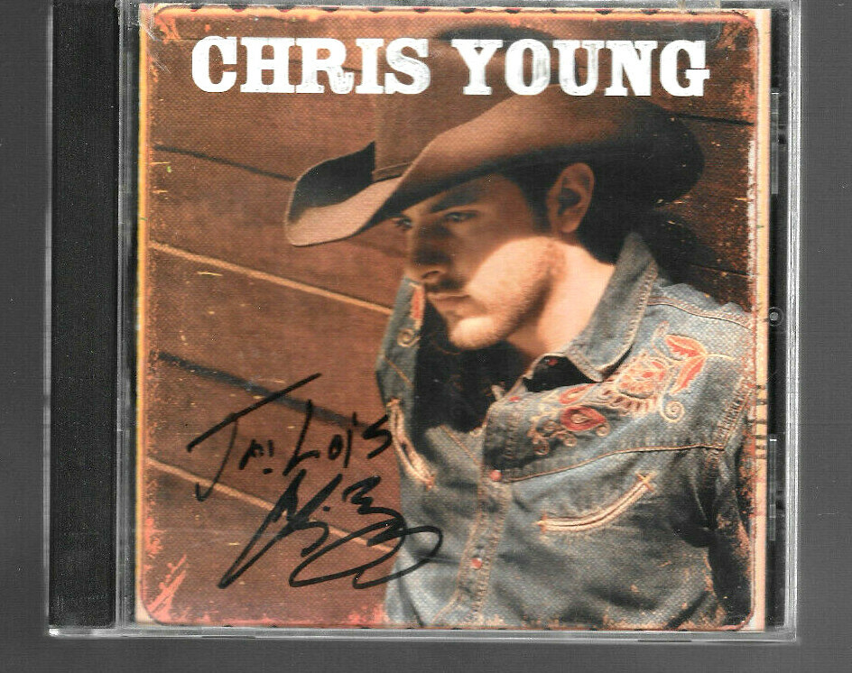 Chris Young (CD SIGNED AUTOGRAPHED) Self-Titled Debut Country buy 2 get `1 FREE