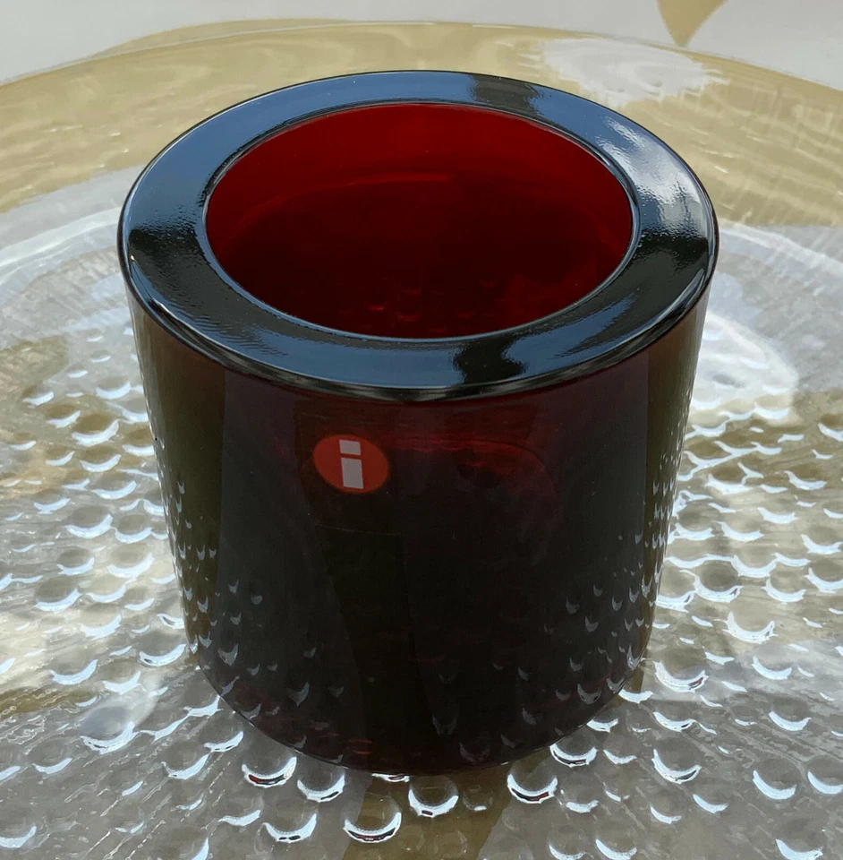 Iittala KIVI Windlicht Crandberry Marimmeko 60 mm 2,36 Zoll Teelicht Kerzenhalter - Bild 2 von 4