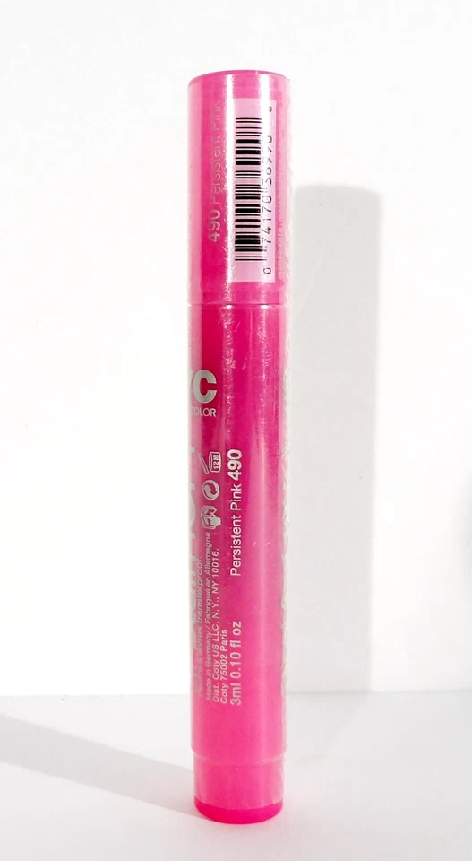NYC Smooch Proof 16 Hour Lip Stain 490 PERSISTANT PINK Discontinued SEALED - Image 2 of 2