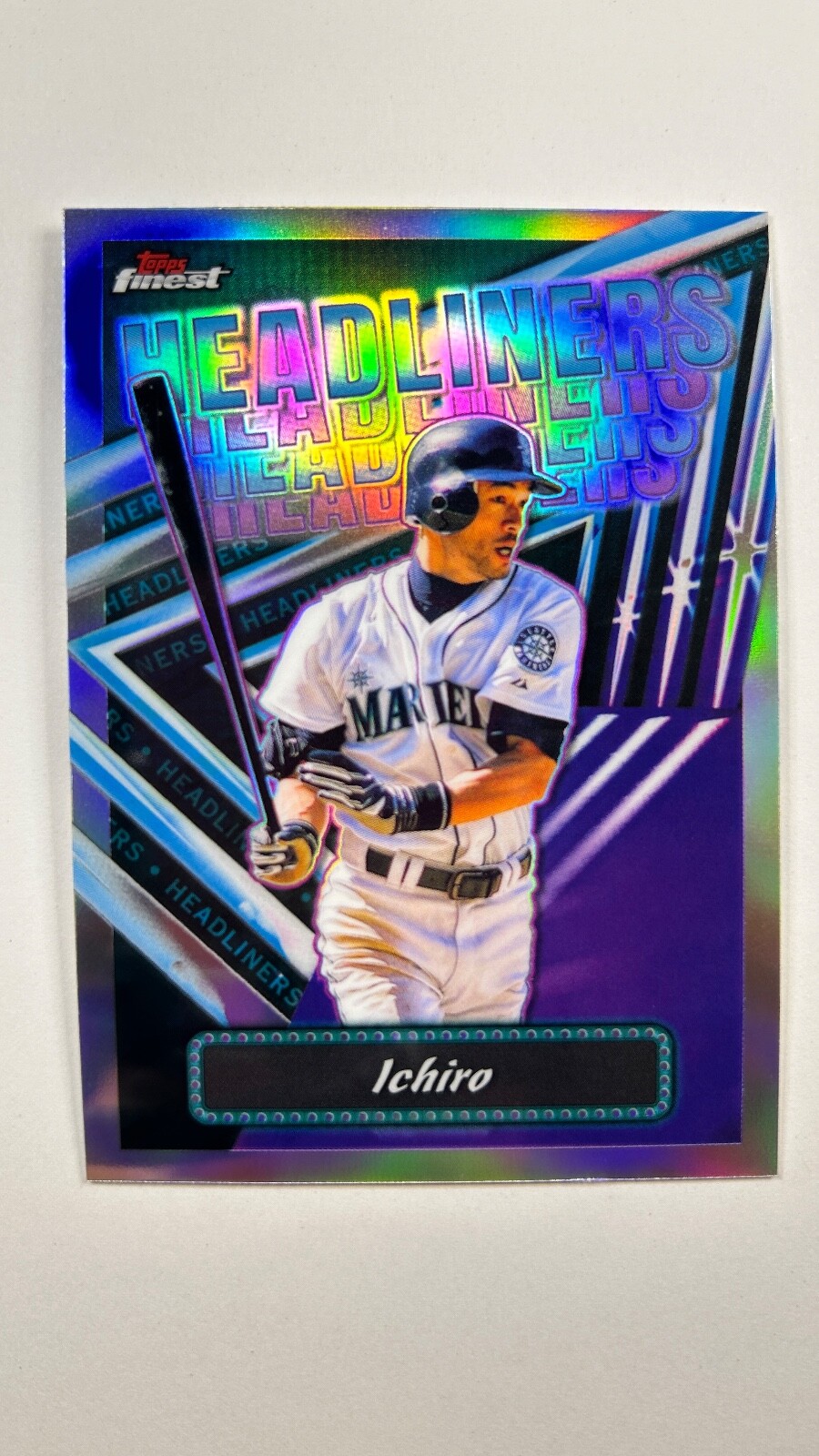Ichiro Suzuki 2023 Topps Finest Headliners #FH-14 Refractor Insert Mariners
