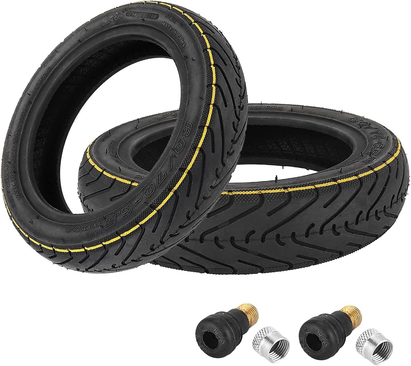 Neumático sin cámara 60/70-6,5 con válvula para Segway Ninebot Max G30 / G30E / G30LP Ele