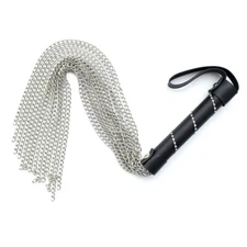 NEW Stainless Steel Chain Whip Toy Fun Kinky Role Play Flogger Queen restraint 