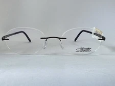 NEW Silhouette Momentum 5529 GA 6060 Ruthenium Cohiba Brown 52.19.145 Eyeglasses