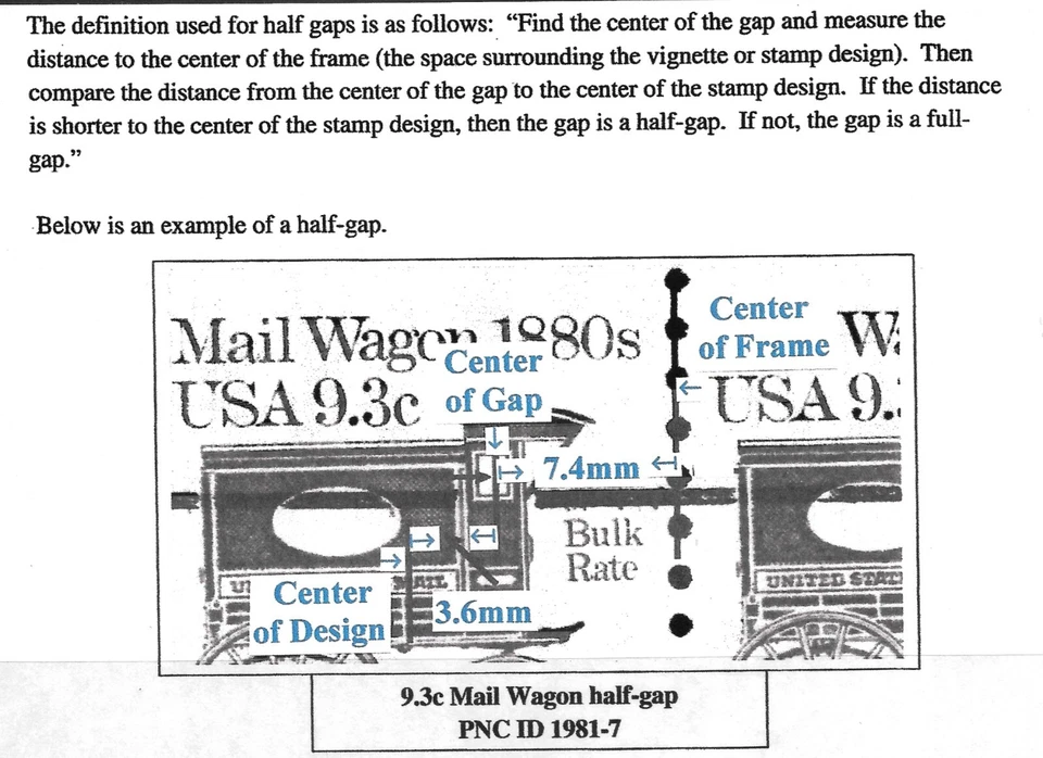RARE "Half Gap"(0.5R) PNC5 Scott #1904a-Plate #1, 10.9c Cab, VF MNH Cat $1000.00 - Image 2 of 4
