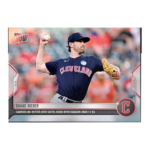 2022 Topps Now 293 Shane Bieber