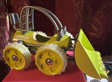 Hape - Lime Green - E-Dozer Tractor Bamboo Toddler Wooden Toy Car