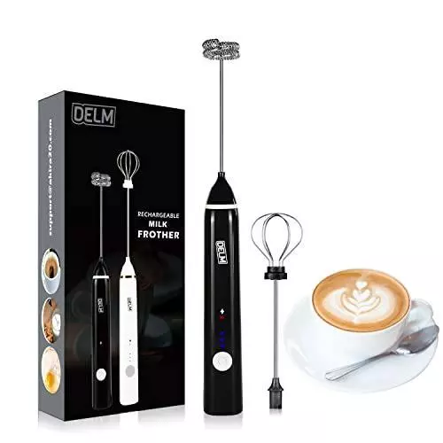 Electric Milk Frother Stick Portable Mini Drink Mixer Coffee Brush Battery  Operated for Latte Matcha Tea Cappuccino