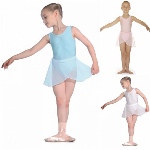 Girls Roch Valley RAD Ballet Dance Wrap Over Georgette Regulation Skirt RADG - 第 1/6 張圖片