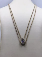 OPAL - PEARL  VICTORIAN- SLIDE CHAIN - GOLD FILLED - GREAT COLORS (V182)