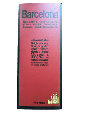BARCELONA MAP AND CITY GUIDE By Red Maps **BRAND NEW**