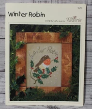 WINTER ROBIN cross stitch chart THE VICTORIA SAMPLER Cathy Jean
