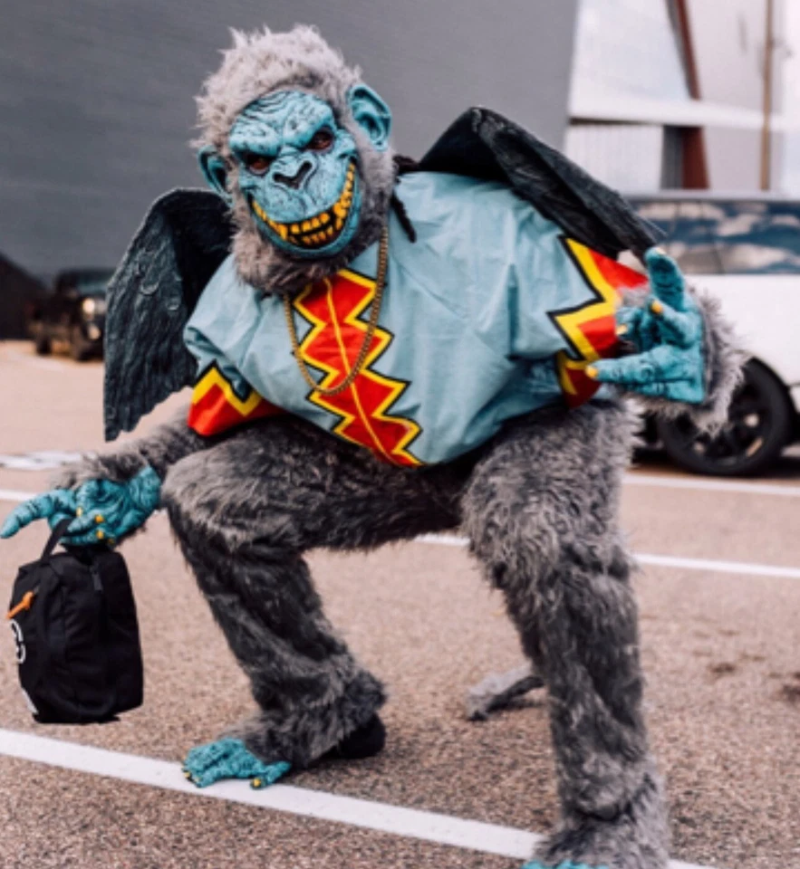 DISFRAZ DE HALLOWEEN ADULTO PARA HOMBRE MONO ALADO MALVADO CHIMPANCÉ VOLADOR MAGO DE OZ XL Foto 2 de 4