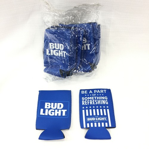 Bud Light Promo Botella Bebidas Enfriador Kozie Acogedor Coolie Cerveza Lote de 12 Nuevos - Imagen 2 de 8