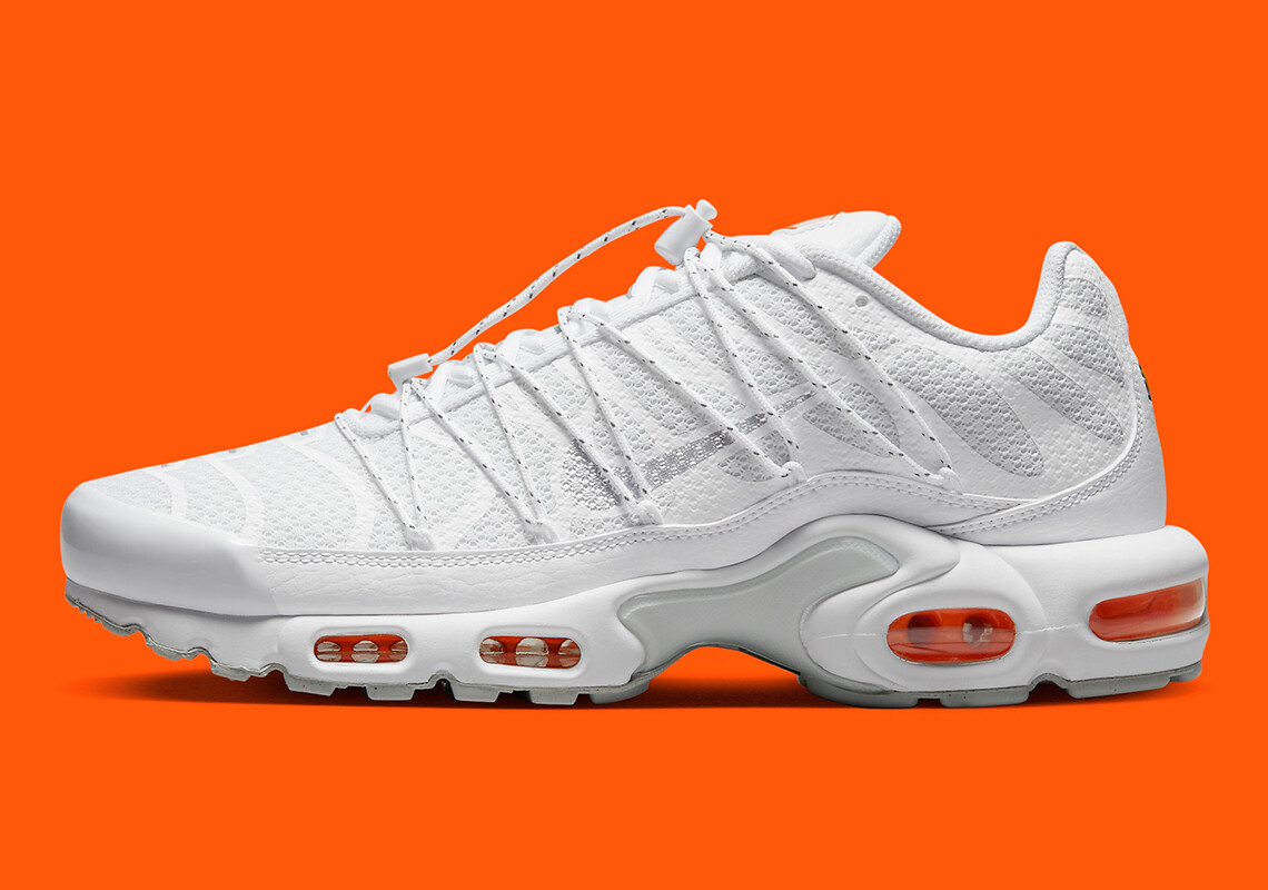 Nike Air Max Plus Utility TN Tuned Белый с переключателем безопасности Оранжевый FJ4232-100 sz 9.5