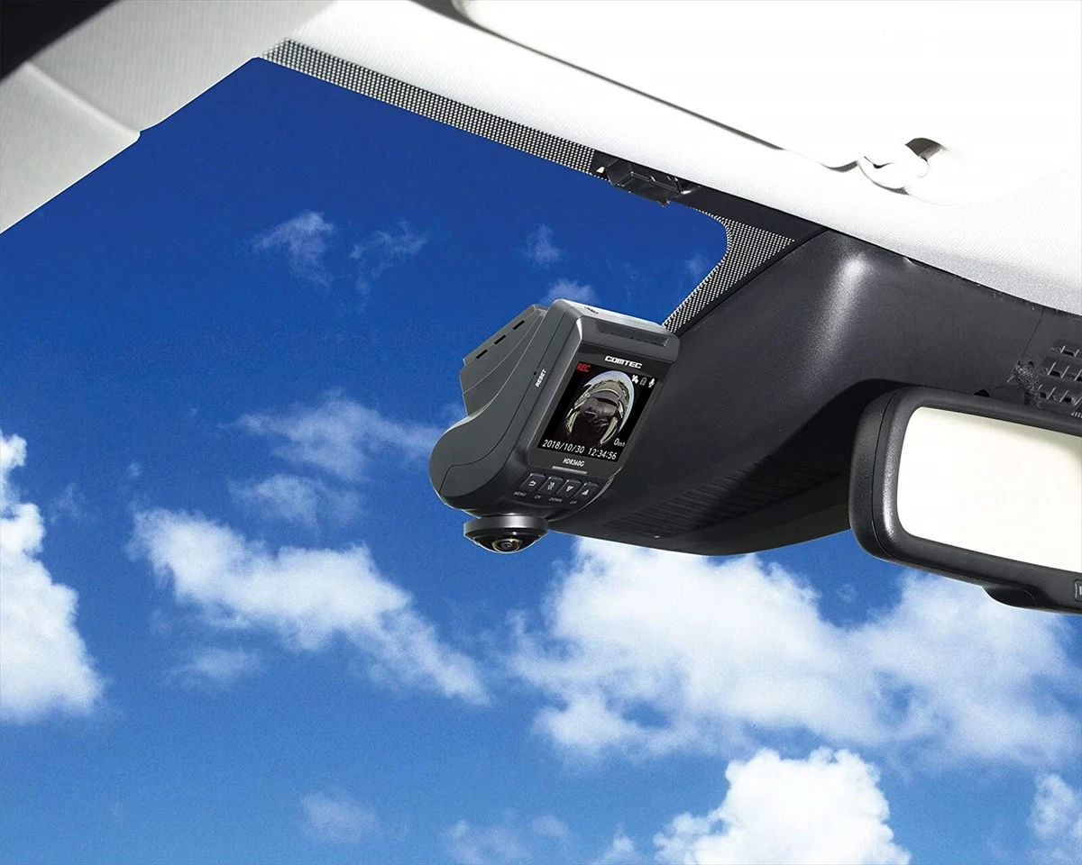 Comtec HDR360G Dash Cam 360 Camera Safe Driving Aid Made in Japan