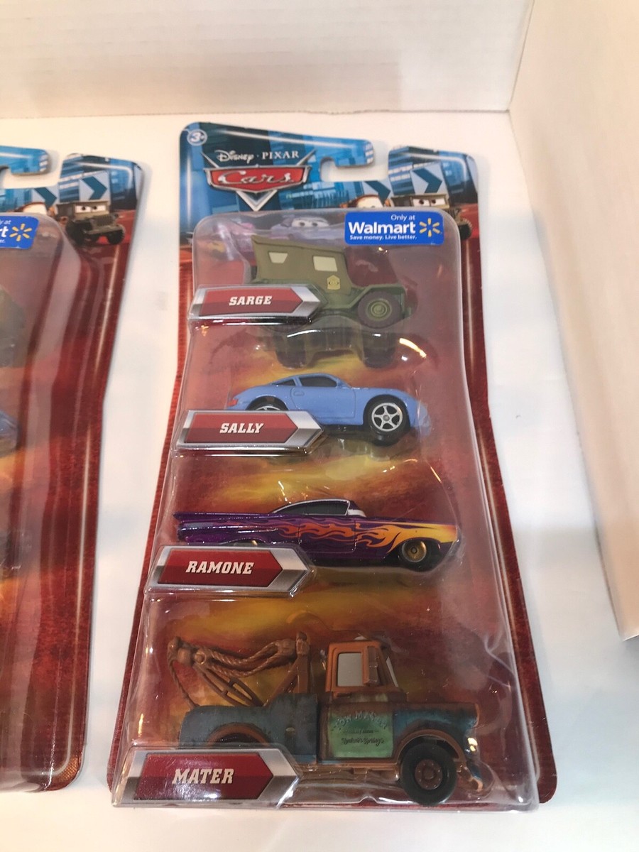 Disney Pixar Cars 4 pack Sarge Sally Ramone Mater | eBay