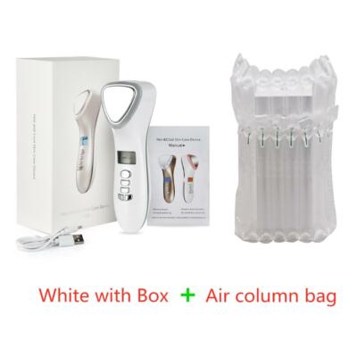 LED chaud froid visage appareil de soins de la peau masseur marteau ultrasons