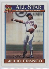 1991 Topps All-Star Julio Franco #387 1h8p