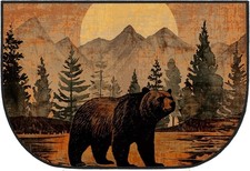 Fireplace Hearth Rug Fireplace Mats Cabin Southwestern Fireproof Fire Resista...