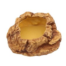 Reptile Food Mealworm Feeding Bowl Corn Snake Water Dish Anti Escape for Liza...