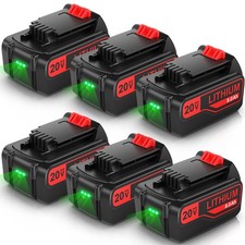 1~6Pcs 20V Replace LB2X4020 for Black Decker 20 Volt MAX Lithium LBXR20 Battery