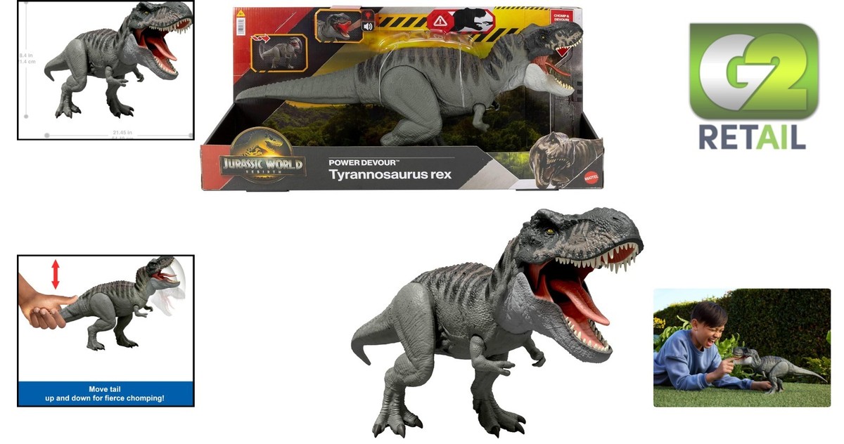 Mattel Jurassic World Rebirth Super Colossal Tyrannosaurus Rex