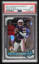 2021 Bowman U Chrome Prospects Lava Refractor /100 Malik Willis PSA 9 MINT 0u6a