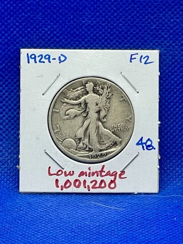 1929-d Walking Liberty Silver Half Dollar