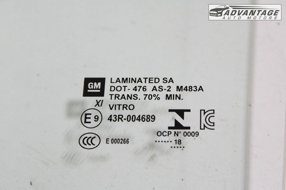 GMC YUKON 2015-2020 panel de puerta del lado del conductor delantero izquierdo ventana vidrio 84322004 OEM  Foto 4 de 4