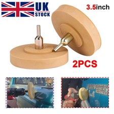 2Pc For Remove 3M Glue Adhesive Sticker Pinstripe Car Decal Remover Eraser Wheel