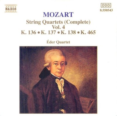 String Quartets (Complete) Vol. 4: K. 136   K. 137   K. 138   K. 465 CD